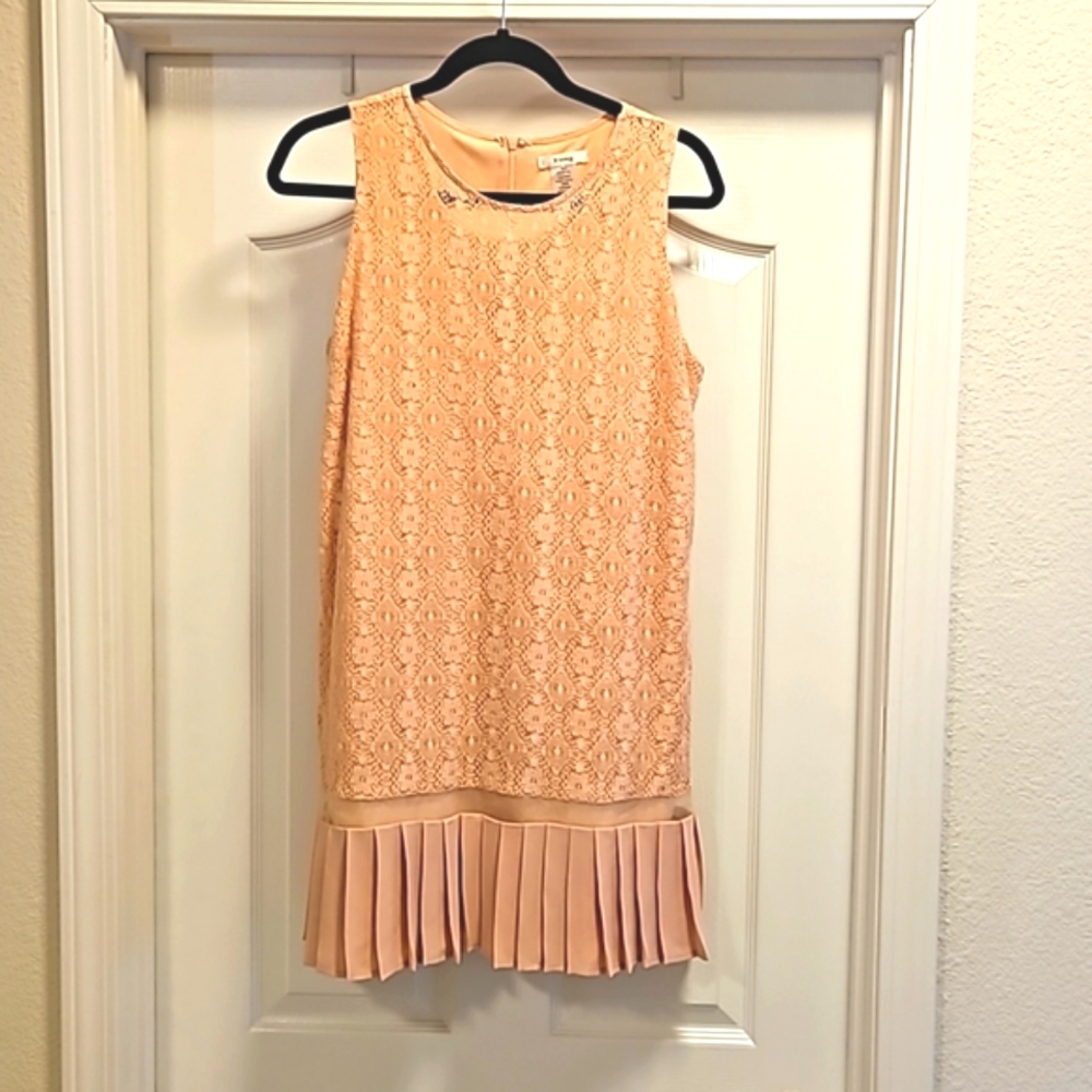 ESLEY DUSTY PINK LACE DRESS